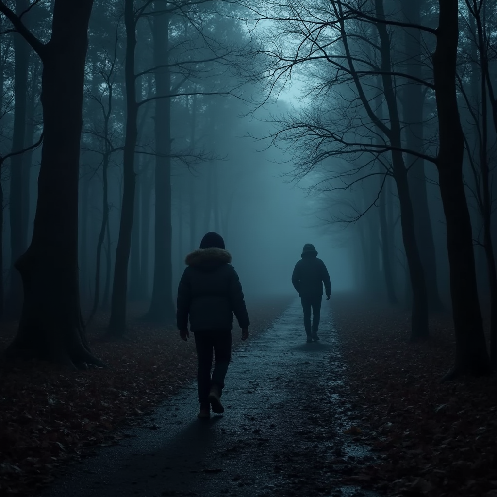 spooky bushcraft walk in the woods