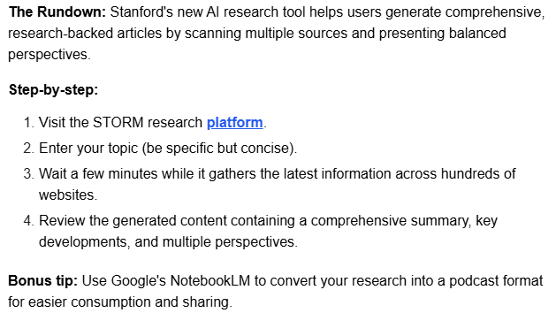 convert any topic to a research backed article